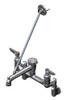 T&S Brass - B-0689 - 8-inch c/c Wall Mount Serv.Sink Faucet - Adj.1/2-inch NPT Inlet Flanges, Vac.Breaker, Spring Checks