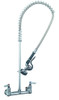 T&S Brass - B-2455 - Pre-Rinse, Overhead Swivel Arm, Wall Mount, 8-inch Centers, Wall Bracket, Supply Nipples