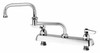 T&S Brass - B-1132 - Workboard Faucet, Deck Mount, 8-inch Centers, 18-inch Double Joint Nozzle, Lever Handles