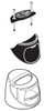 Sloan 0325246 EBV191A ECOS DF BTN COVER ASM REP KIT