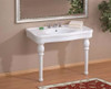 Cheviot 727W-8 - GRAND  ASTORIA CONSOLE WITH LEGS-42X23-WHITE-8-inch