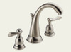 Delta B3596LF-SS Foundations: Two Handle Widespread Lavatory Faucet, Stainless