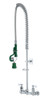Krowne Royal Series 17-108W - 8 inch Center Wall Mount Pre-Rinse with Quick Connect Feature and Wall Bracket. Krowne Pre-Rinse Faucets comes pre-assembled from the manufacturer, cutting down installation times.