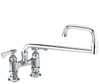 Krowne 15-418L - Low Lead Royal Series 4-inch Bridge Faucet with 18-inch Double Jointed Swing Spout