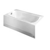 American Standard 2460002.020 Cambridge 5' Soaking Bathtub Left Hand Outlet (White)