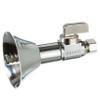 Dahl 511-PX3LE-31 - 1/2 Crimpex ext. with 7/8 OD Deep Bell Escutcheon x 3/8 OD Comp, Plated