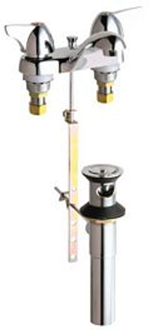 Chicago Faucets - 797-1000CP - 4-inch Center Lavatory Faucet with Pop-Up Drain Chicago Faucets - 797-1000CP - 4-inch Center Lavatory Faucet with Pop-Up Drain