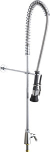 Chicago Faucets 920-TFABCP - Single Control Pre-Rinse Faucet with Triple Force Spray Head