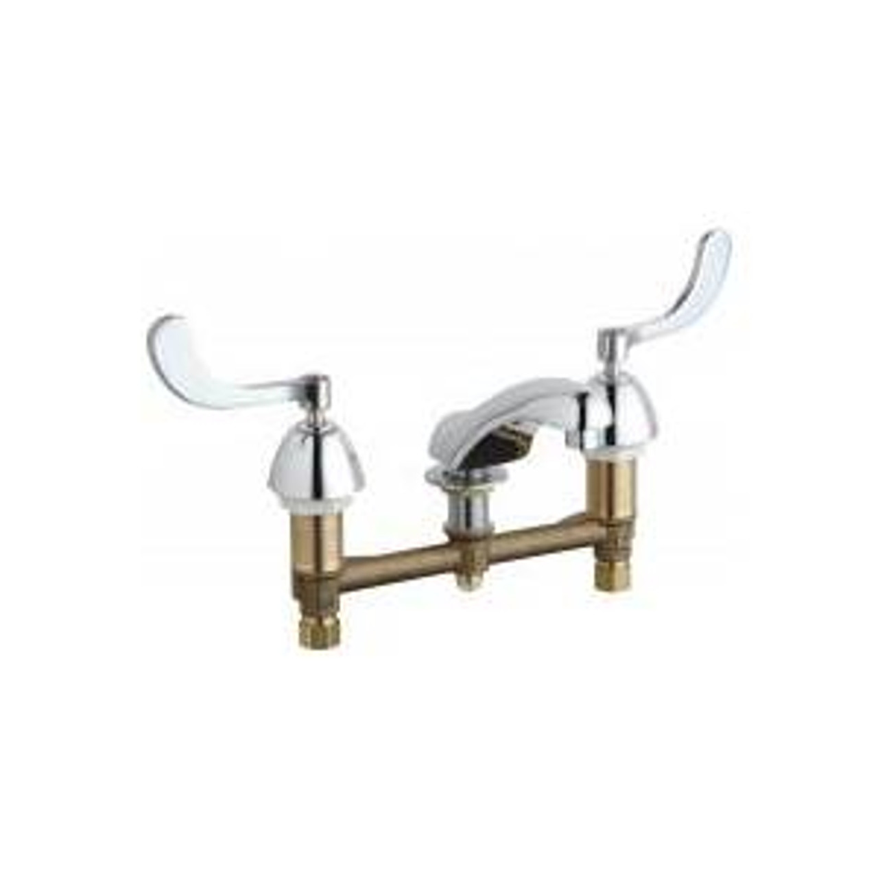Chicago Faucets - 404-V317CP - Widespread Lavatory Faucet Chicago Faucets - 404-V317CP - Widespread Lavatory Faucet