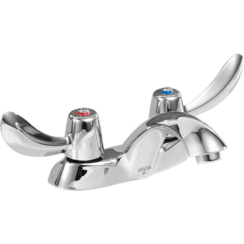 Delta Commercial 21C122 - 21T Two Handle Centerset Lavatory Faucet - Less Pop-Up, Chrome