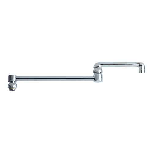 Chicago Faucet - DJ18JKABCP - 18 inch - Double Jointed Swing Spout with Aerator
