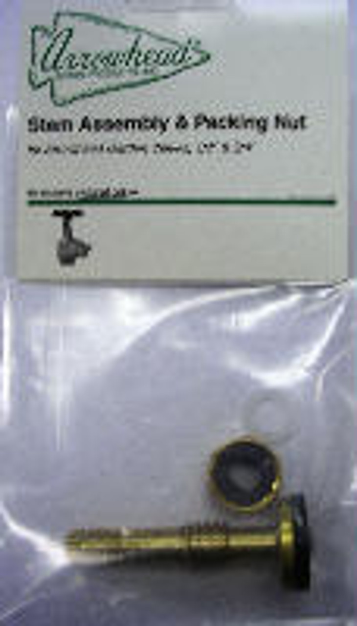 Arrowhead PK1130 Stem Assembly Packing Nut & Bonnet for Old Style 1/2 Garden Valves