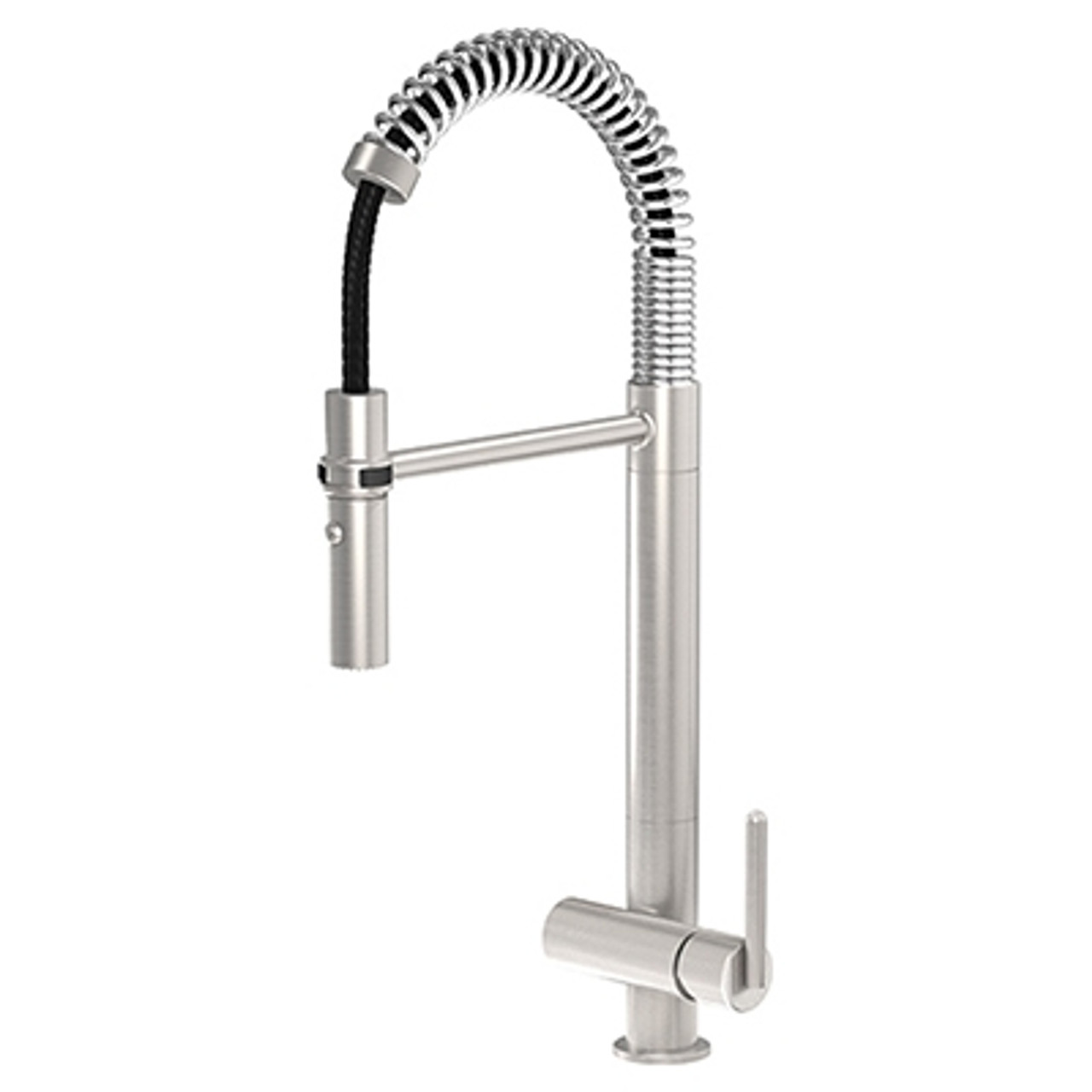 Franke FF5380 FRANKE PRO FAUCET L SATIN NICKEL Franke FF5380 FRANKE PRO FAUCET L SATIN NICKEL