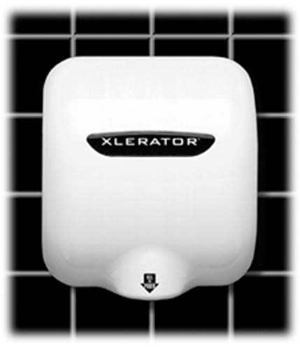 Surface-Mounted Automatic Hand Dryer, White Epoxy Painted Cove