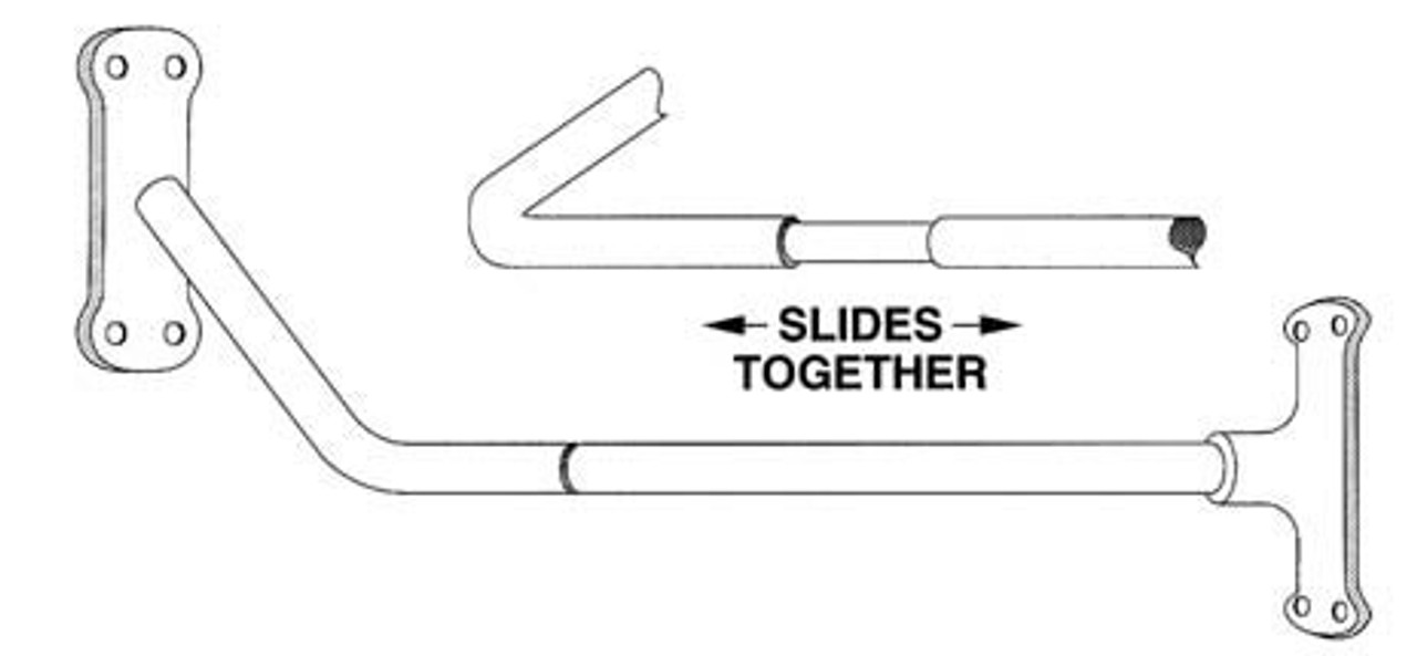 Pasco - 1263 - 6'ALUM CORNER ROD W/SUP.ROD