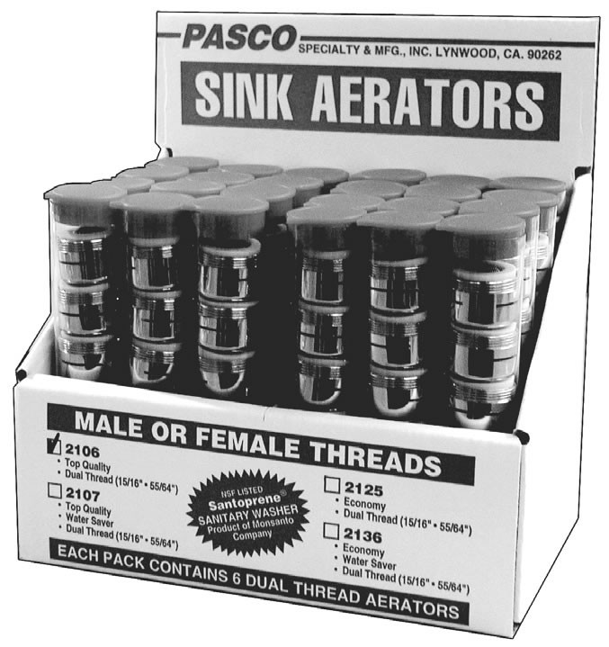 Pasco - 2106 - AERATOR DISPLAY (144 PCS PER DISPLA
