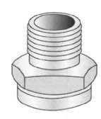 Pasco - 2144 - ADAPTER 3/4-inch FHTx1/2-inch MPT W/1/2-inch FCS