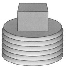 Pasco - 7426 - 1-1/4-inch BR SQ HD PLUG