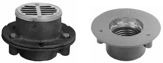 Pasco - 8014 - 2-inch LOCKNUT CAULK CI SHOWER DRAIN