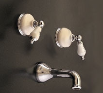 Strom Plumbing P0449 - Sacramento Two Handle Tub FIller with P0388 + P0204