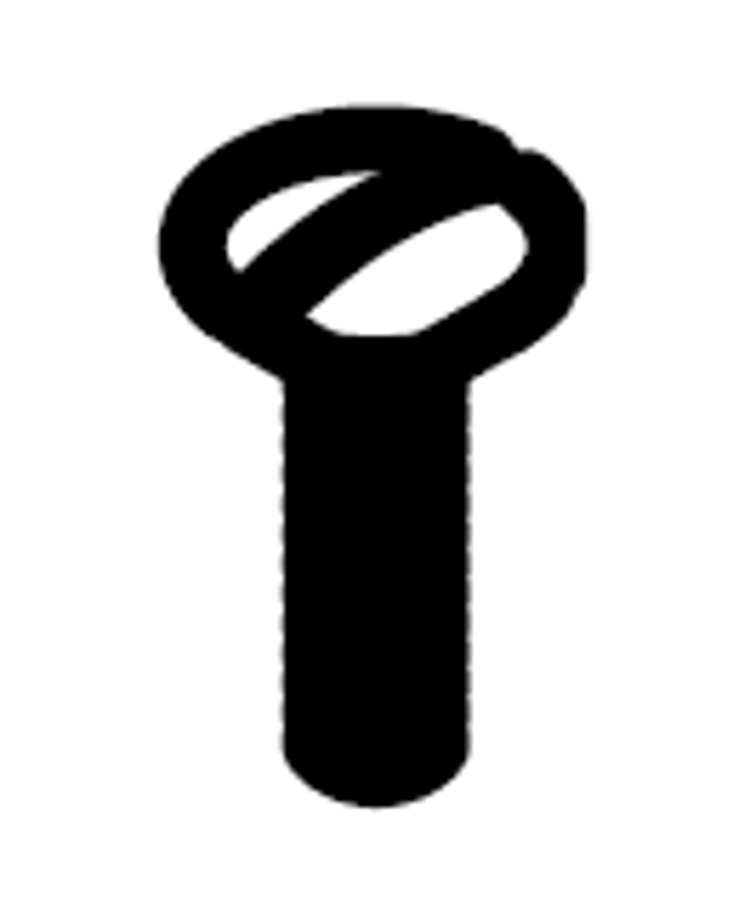 Symmons LN-134 Screw, M4 x 12, Brass, Oval