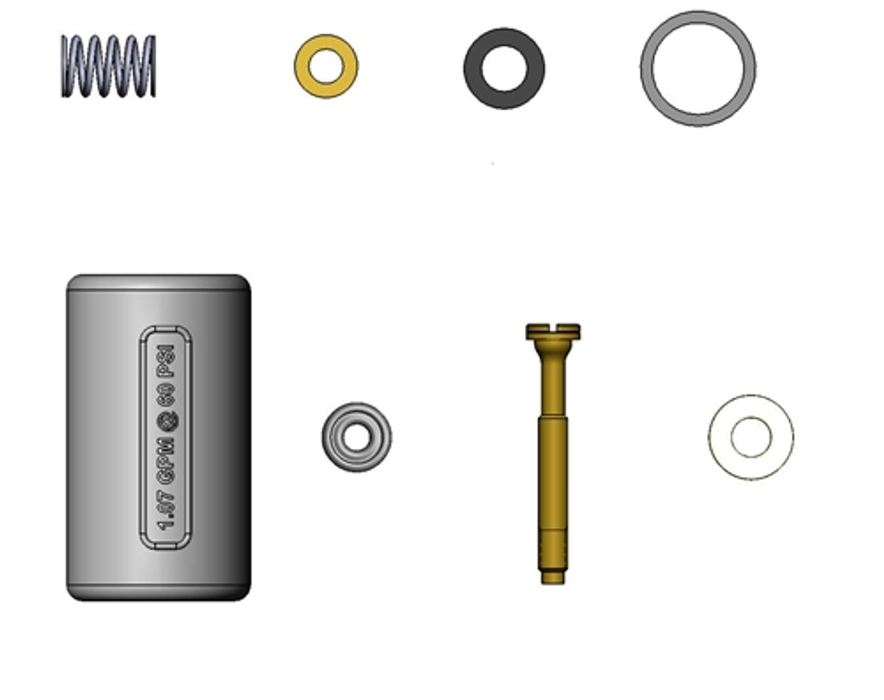 T&S Brass B-10K-J - Parts Kit For B-0107-J Low-Flow Spray Valve