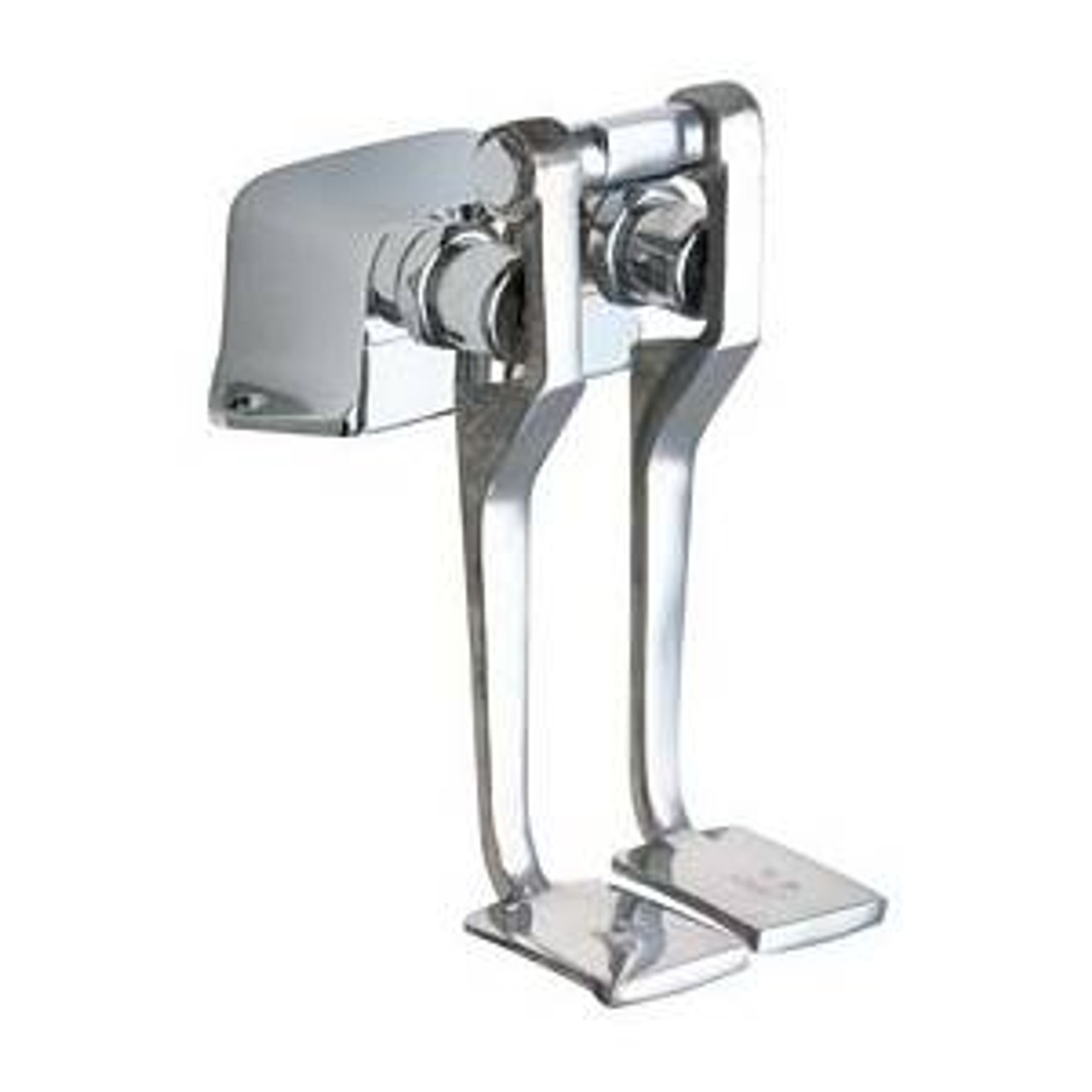 Chicago Faucets 625-LPRCF - Hot and Cold Water Pedal Box with Long Pedals, Rough Chrome Chicago Faucets 625-LPRCF - Hot and Cold Water Pedal Box with Long Pedals, Rough Chrome