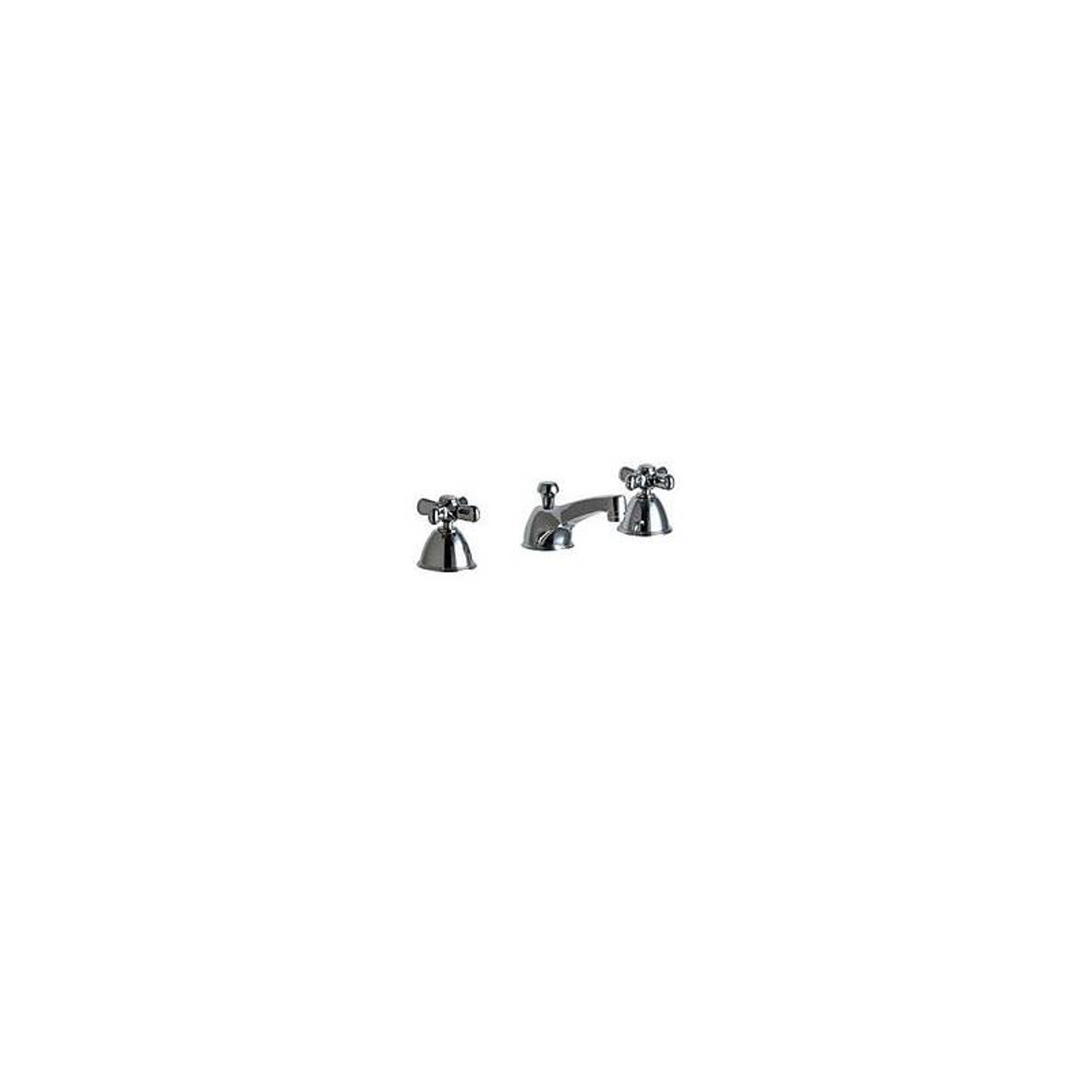 Chicago Faucet - 736-D643CPR, Widepsread bathroom sink faucet with metal cross handles Chicago Faucet - 736-D643CPR, Widepsread bathroom sink faucet with metal cross handles