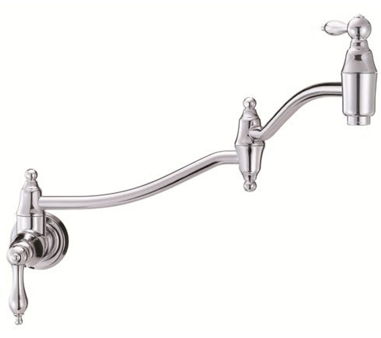 Danze D205040 - Fairmont Single Handle Pot Filler Wall Mount Lever Handle - Polished Chrome Danze D205040 - Fairmont Single Handle Pot Filler Wall Mount Lever Handle - Polished Chrome