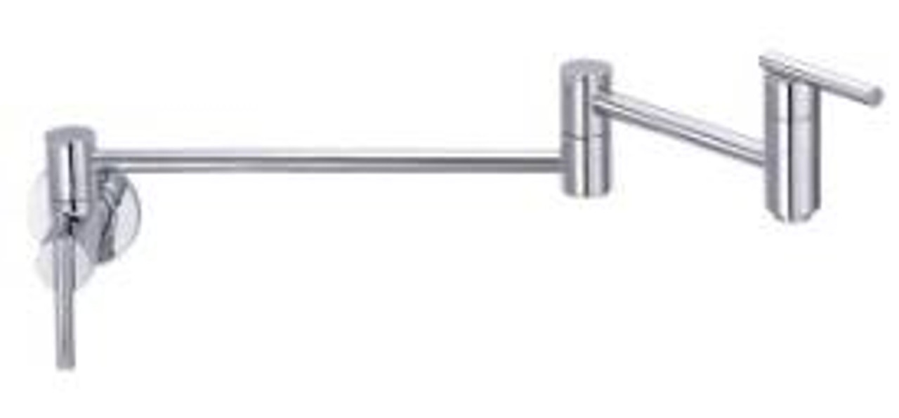 Danze D205058 - Parma Single Handle Pot Filler Wall Mount Lever Handle - Polished Chrome