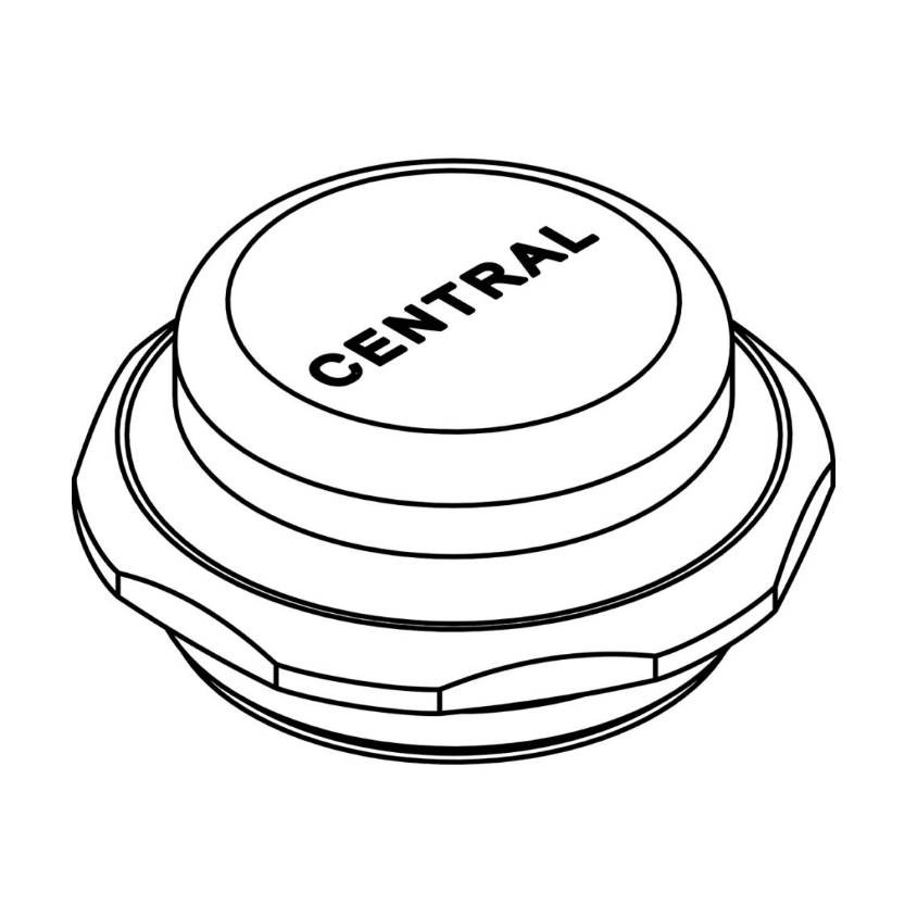 CENTRAL BRASS PF-7125 Brass Cap for Self-Closing-Plain
