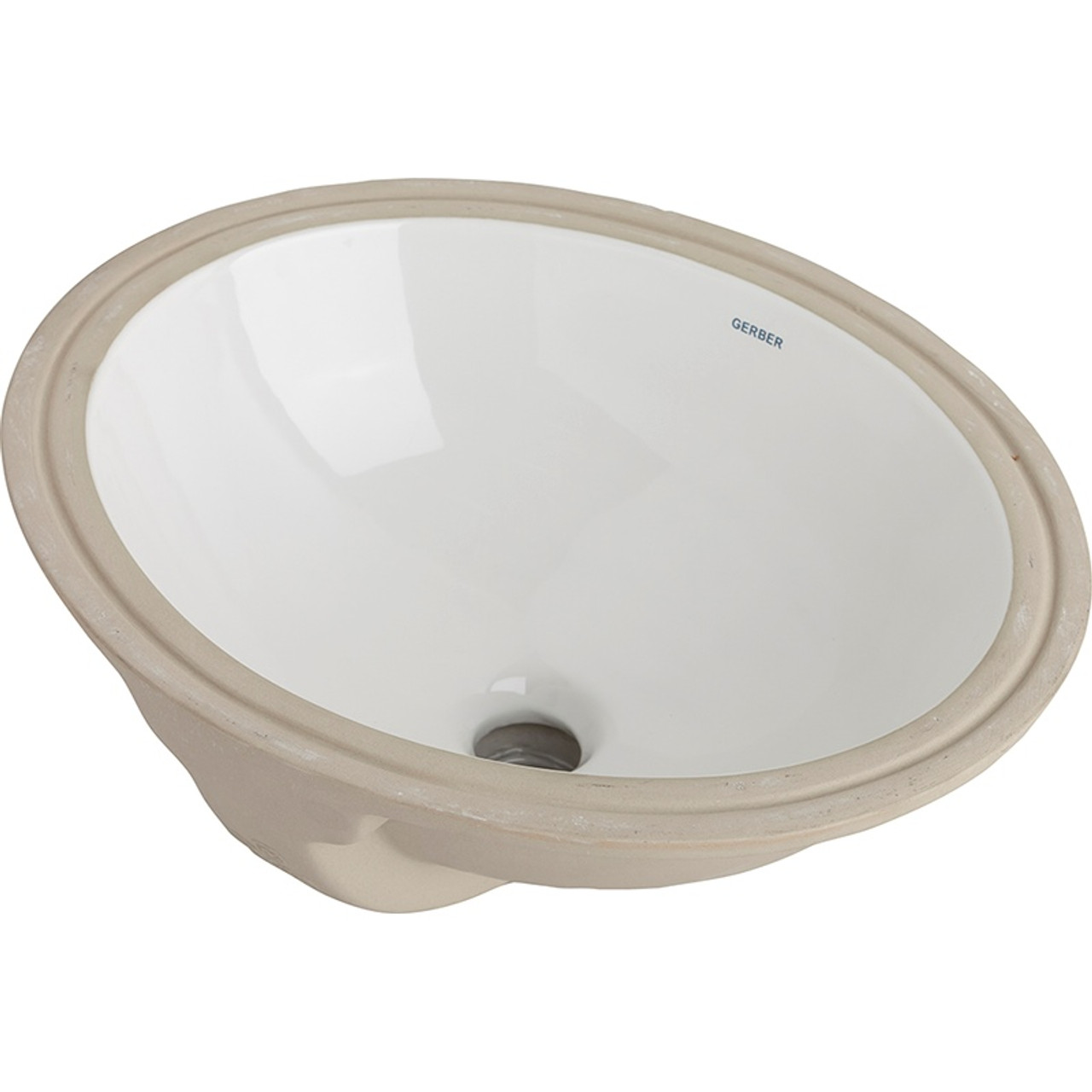 Gerber 0013743 Luxoval Undercounter 15" x 12" Oval Lav White Gerber 0013743 Luxoval Undercounter 15" x 12" Oval Lav White