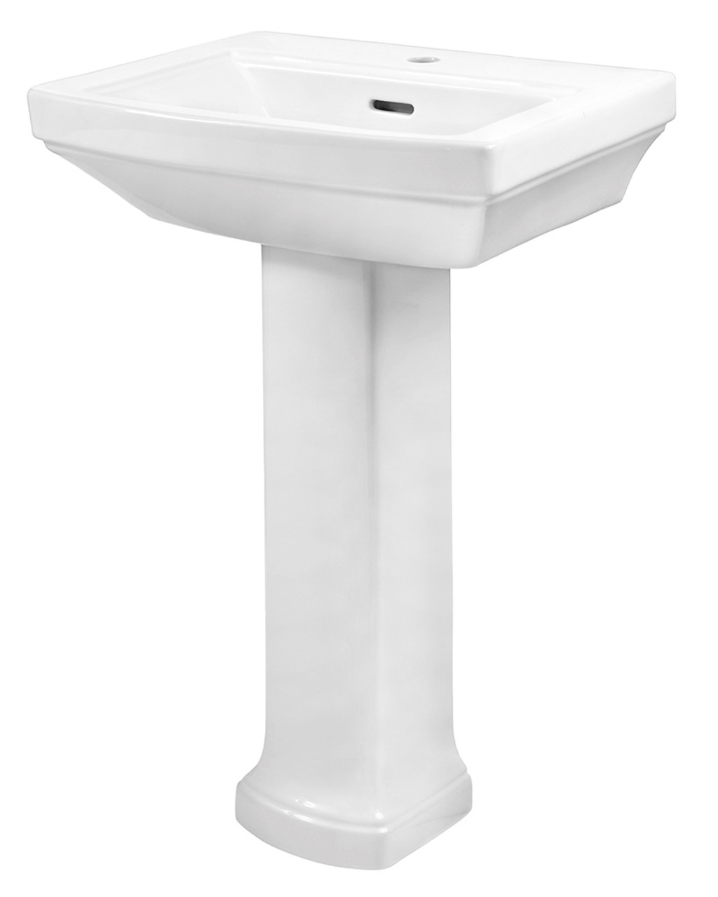 Gerber 23-502 Hinsdale Petite Single Hole Ped Lav Combo:13-502 Lav w/ 29-831 Ped White Gerber 23-502 Hinsdale Petite Single Hole Ped Lav Combo:13-502 Lav w/ 29-831 Ped White