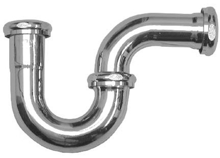 Pasco 34486 - 1-1/2 20 Gauge Slip Joint Repair Trap, Chrome Plated