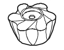 Pfister Faucets 940-404 - Lavatory faucet, small arcrylic windsor handle