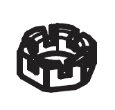 Pfister Faucets 951-0490 Nut RET PO Spout Base