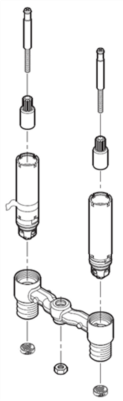 Pfister Faucets 974-0380 UNDERBody Assembly 046 SKYE