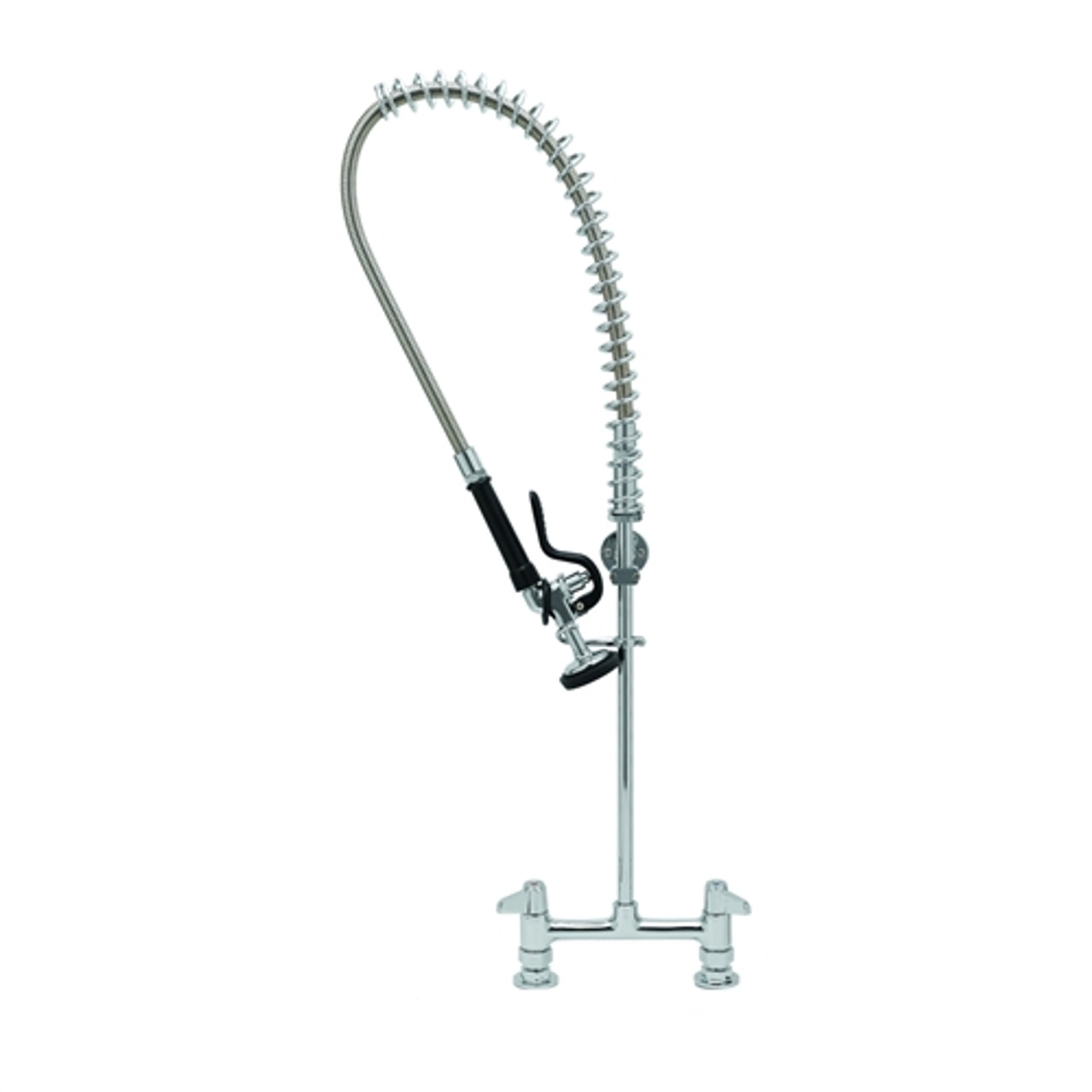 T&S Brass 5PR-6D00 - Pre-Rinse Unit: 152Mm C/C Rigid Base, 18" Riser, 44" Hose, Spray Valve