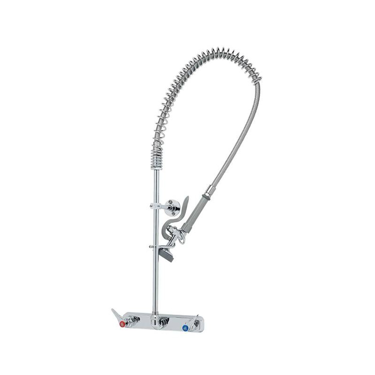 T&S Brass B-5125-B 8" Wall Mount Workboard Pre-Rinse unit W/Eterna, B-0107 & Wall Bracket T&S Brass B-5125-B 8" Wall Mount Workboard Pre-Rinse unit W/Eterna, B-0107 & Wall Bracket