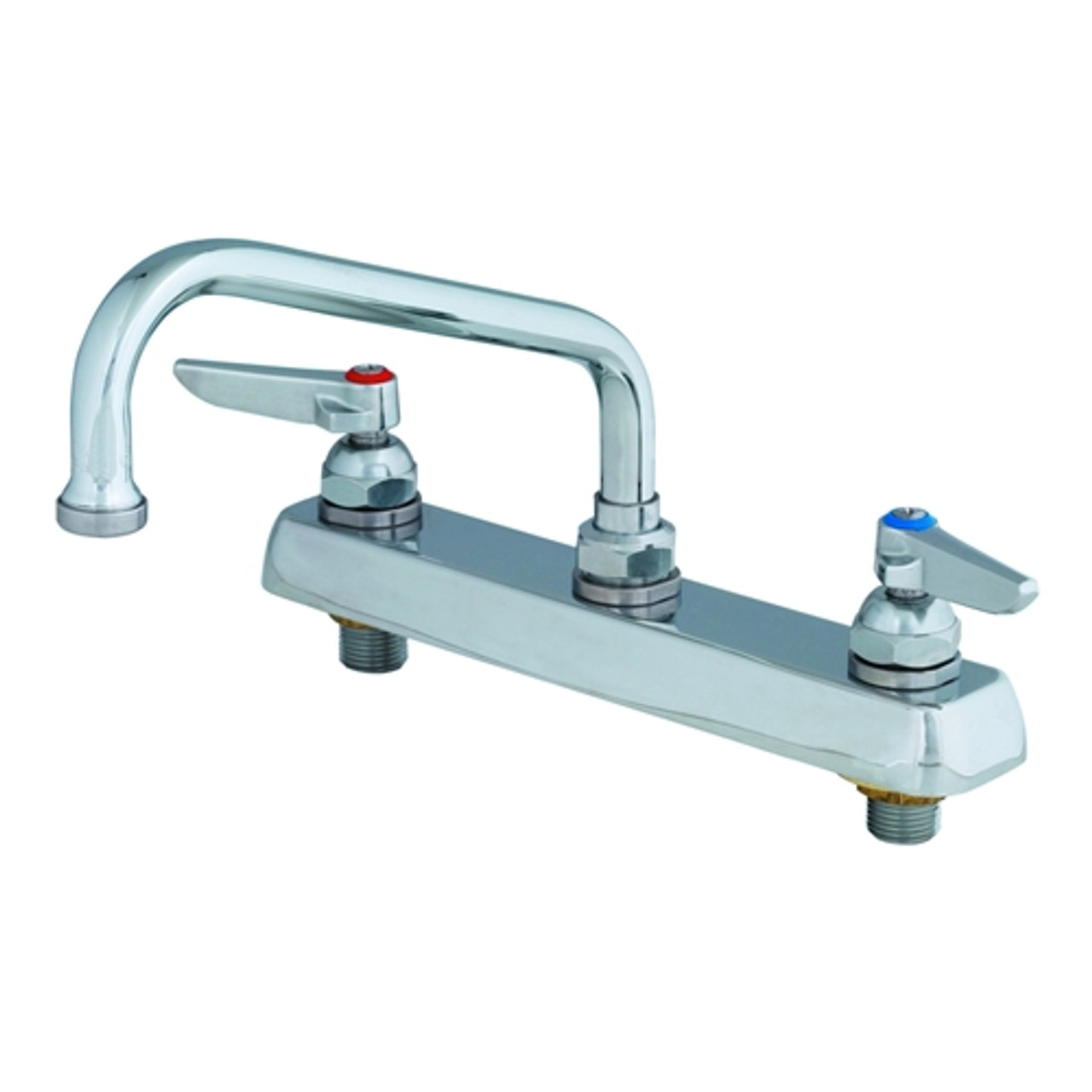 T&S Brass - B-1121-M - Workboard Faucet, Deck Mount, 8-inch Centers, 8-inch Swing Nozzle, Lever Handles (Qty. 6) T&S Brass - B-1121-M - Workboard Faucet, Deck Mount, 8-inch Centers, 8-inch Swing Nozzle, Lever Handles (Qty. 6)