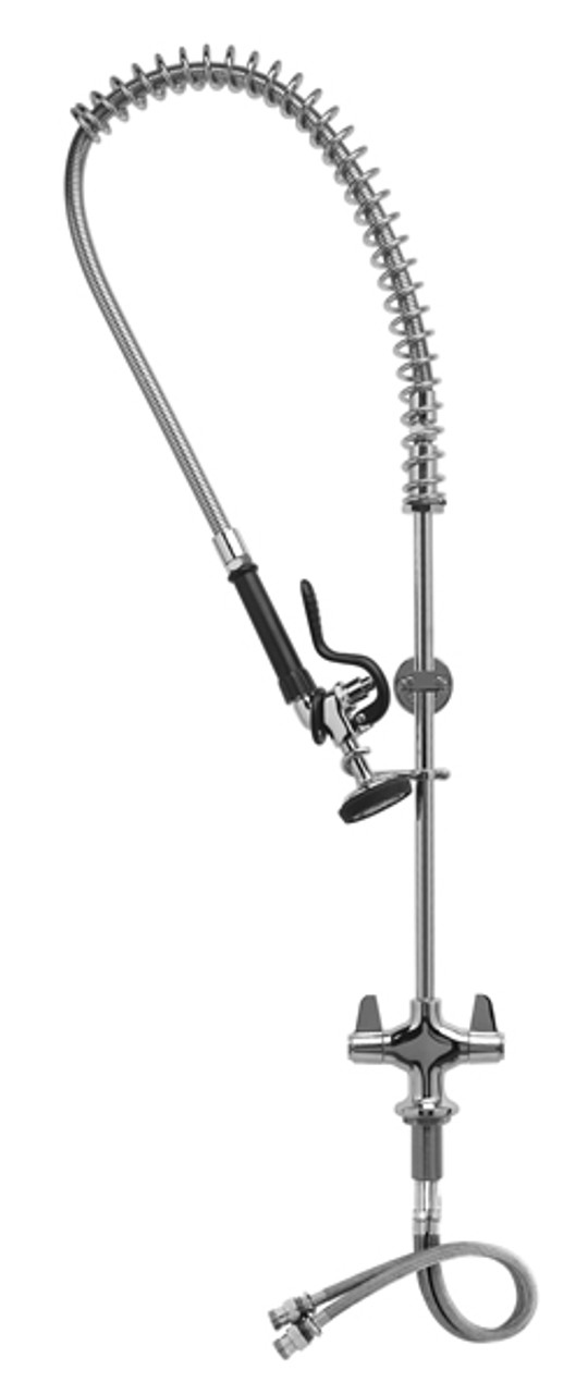 T&S Brass - 5PR-2S00 - Pre-Rinse, Single Hole Base, 18-inch Flexible Inlets, 6-inch Wall Bracket T&S Brass - 5PR-2S00 - Pre-Rinse, Single Hole Base, 18-inch Flexible Inlets, 6-inch Wall Bracket