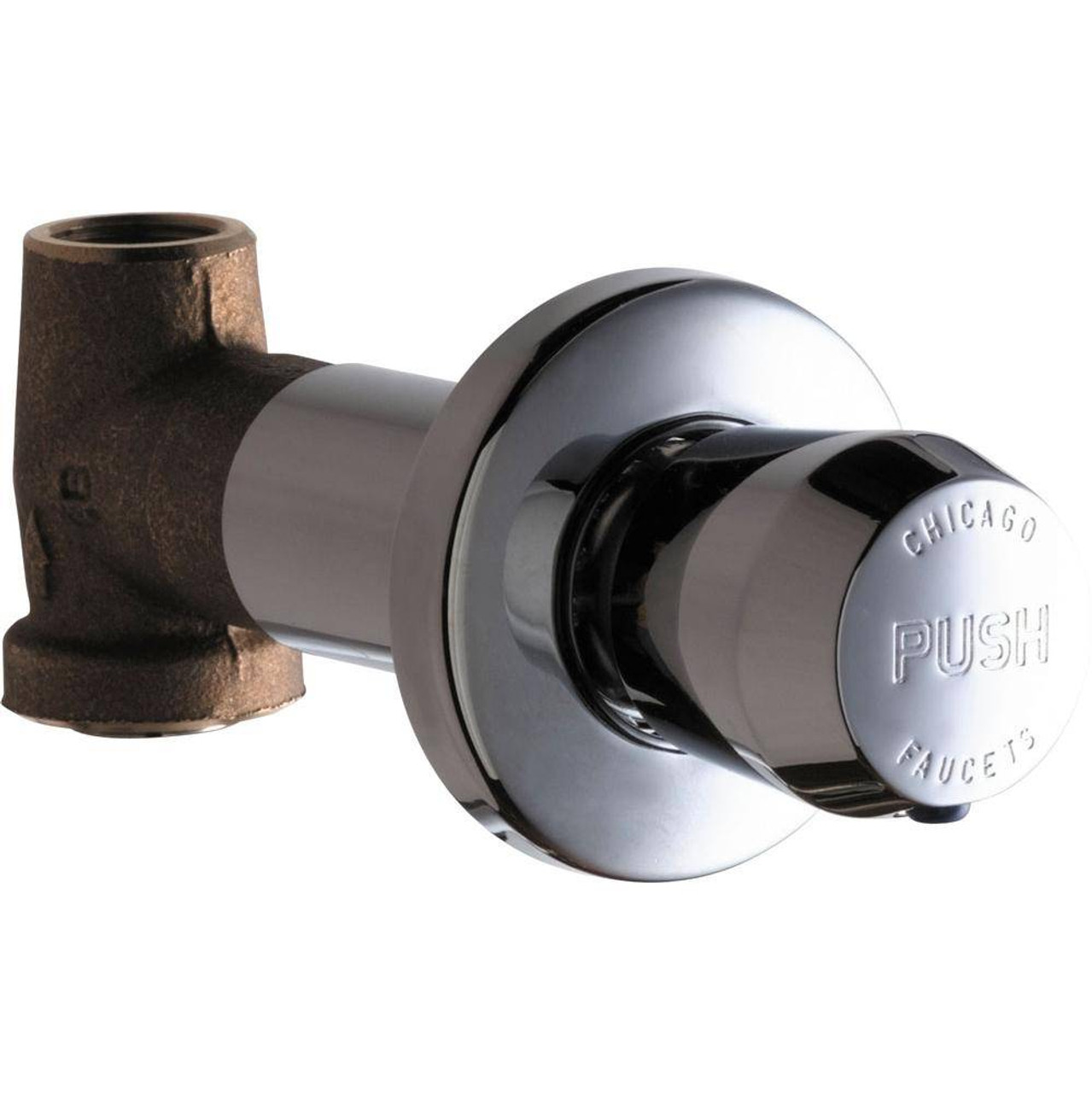Chicago Faucets - 770-665PSHCP - In-Wall Push Button Control Valve Chicago Faucets - 770-665PSHCP - In-Wall Push Button Control Valve
