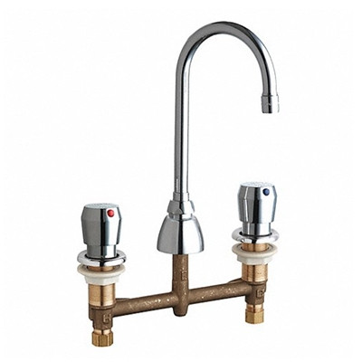 Chicago Faucets - 786-E3-633CP - Widespread Lavatory Faucet