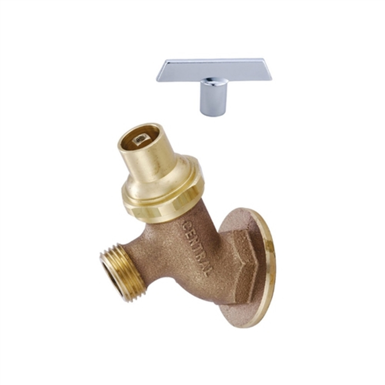 Central Brass 0576-3/4 Lawn Faucet, Rough Brass Central Brass 0576-3/4 Lawn Faucet, Rough Brass