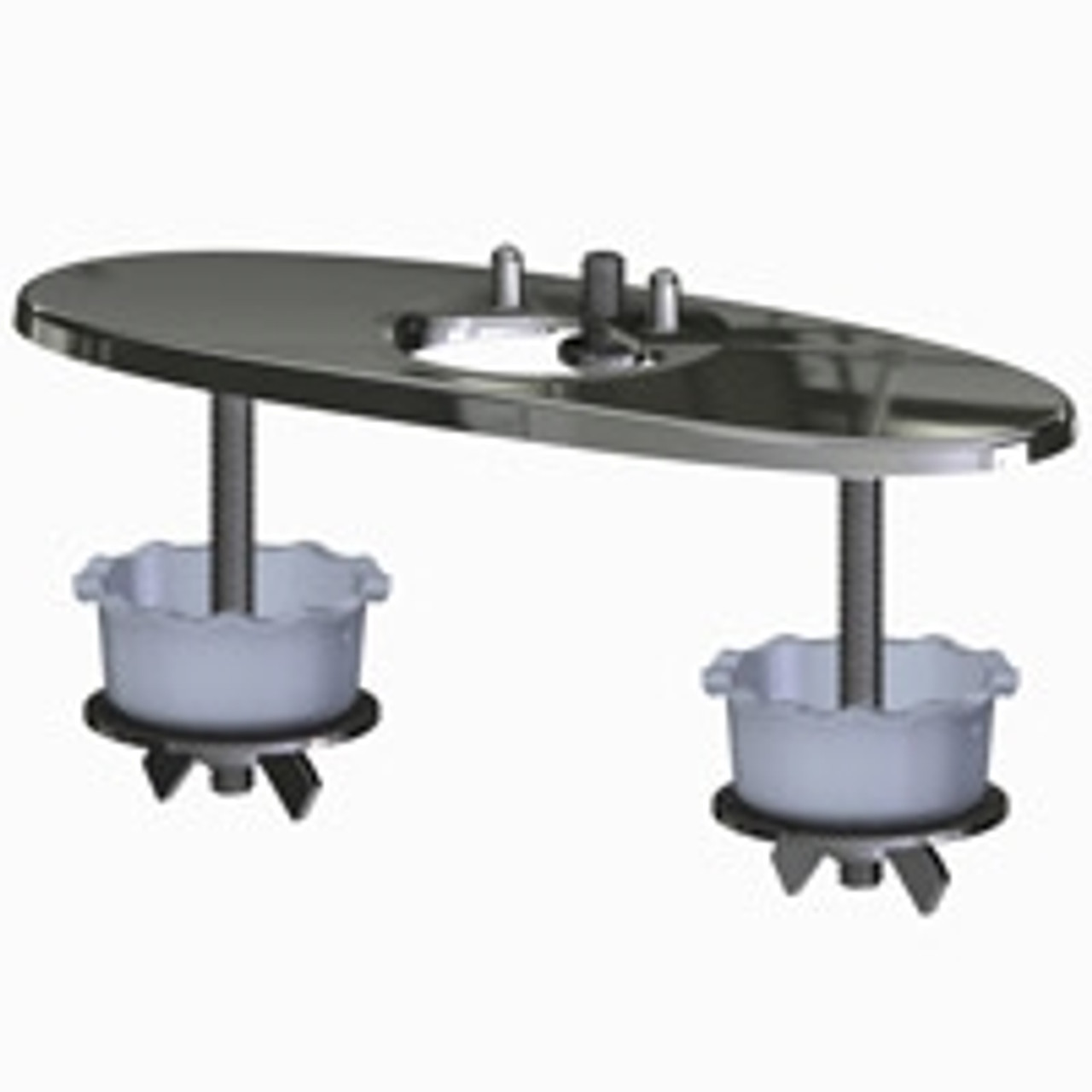 Chicago Faucet EQ-A12-KJKCP Cover Plate Assy - Eq Rnd 4P