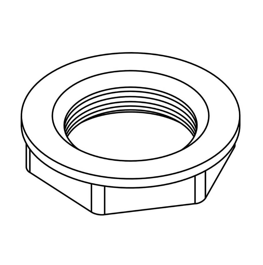 CENTRAL BRASS X7133-AZ Zinc Die Cast Locknut - 10 Pack