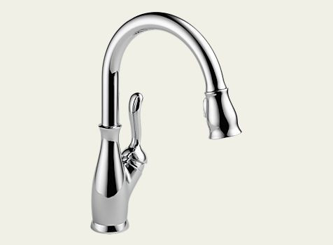 Delta 9178-DST Leland: Single Handle Pull-Down Kitchen Faucet, Chrome