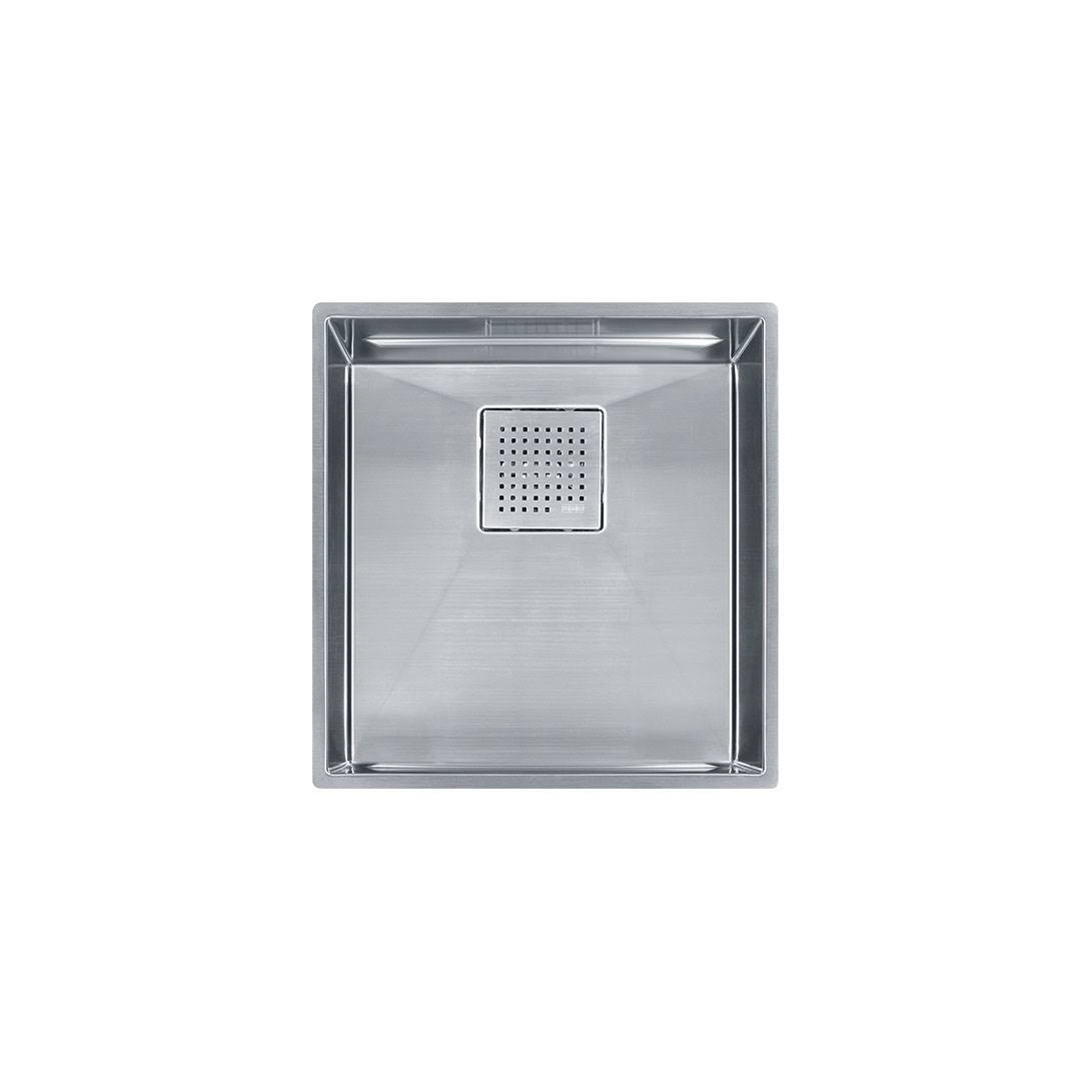 Franke PKX11016 Peak 16-7/8" X 17-3/4" Single Bowl Undermount Sink, Stainless Steel