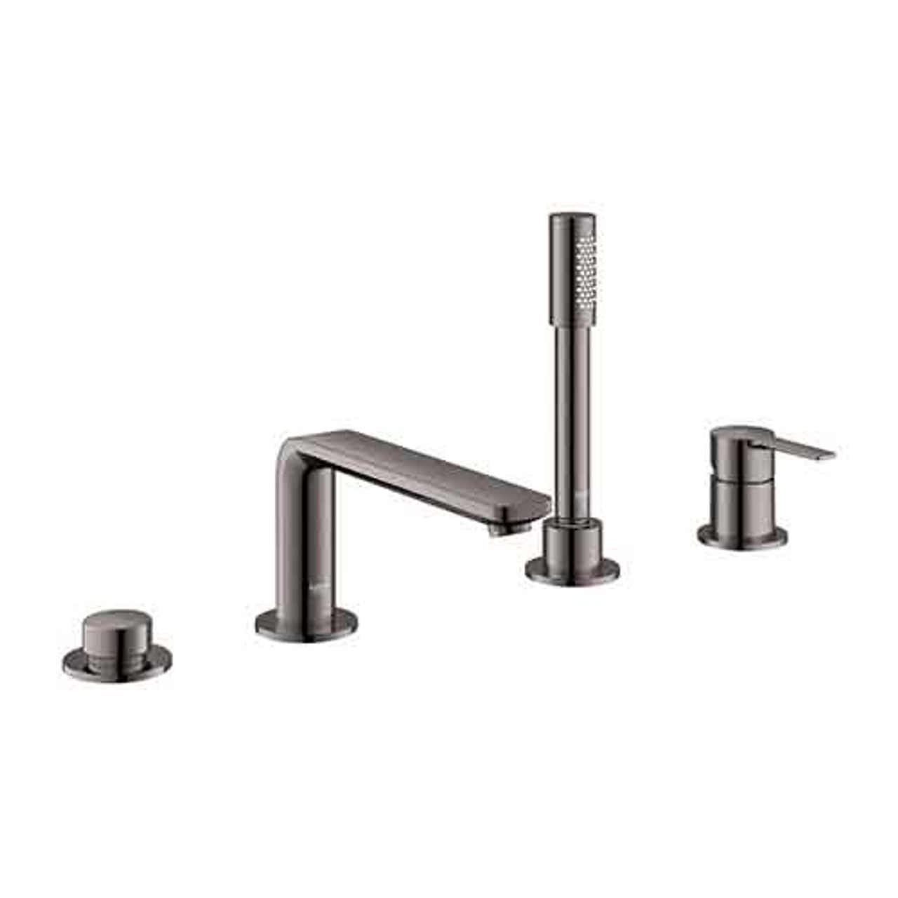 Grohe 19577A01 LINEARE TUB FILLER WITH HAND SHOWER, Hard Graphite