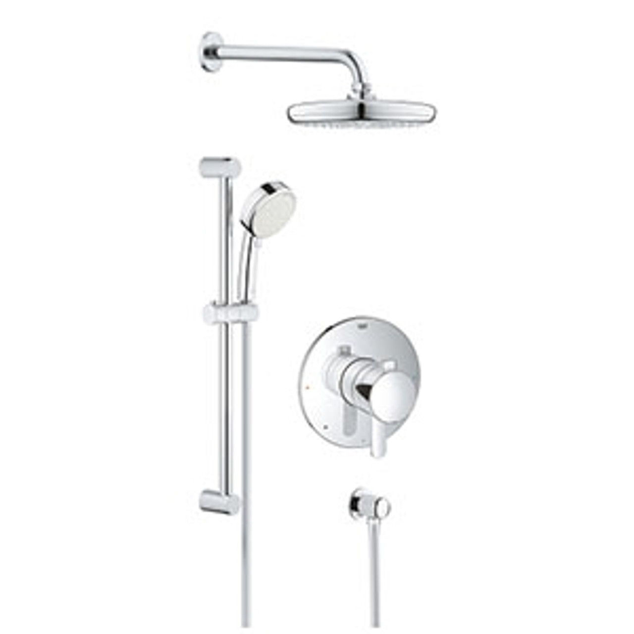 Grohe 35051001 EUROPLUS PBV TRIM BATH CONC &SHW.SET US